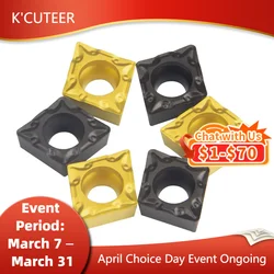 10PCS Carbide insert CCMT09T302/04/08 H01/KT930S/YZ15TF/YZ735 Internal Turning Tools CCMT 09 Lathe cutter Tool turning insert