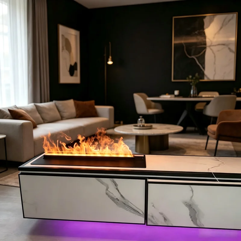 3D Water Vapor Fireplace with Crackling Fire Sound,effect fireplace mist technology firebox,Adjustable Flame Colors fire place