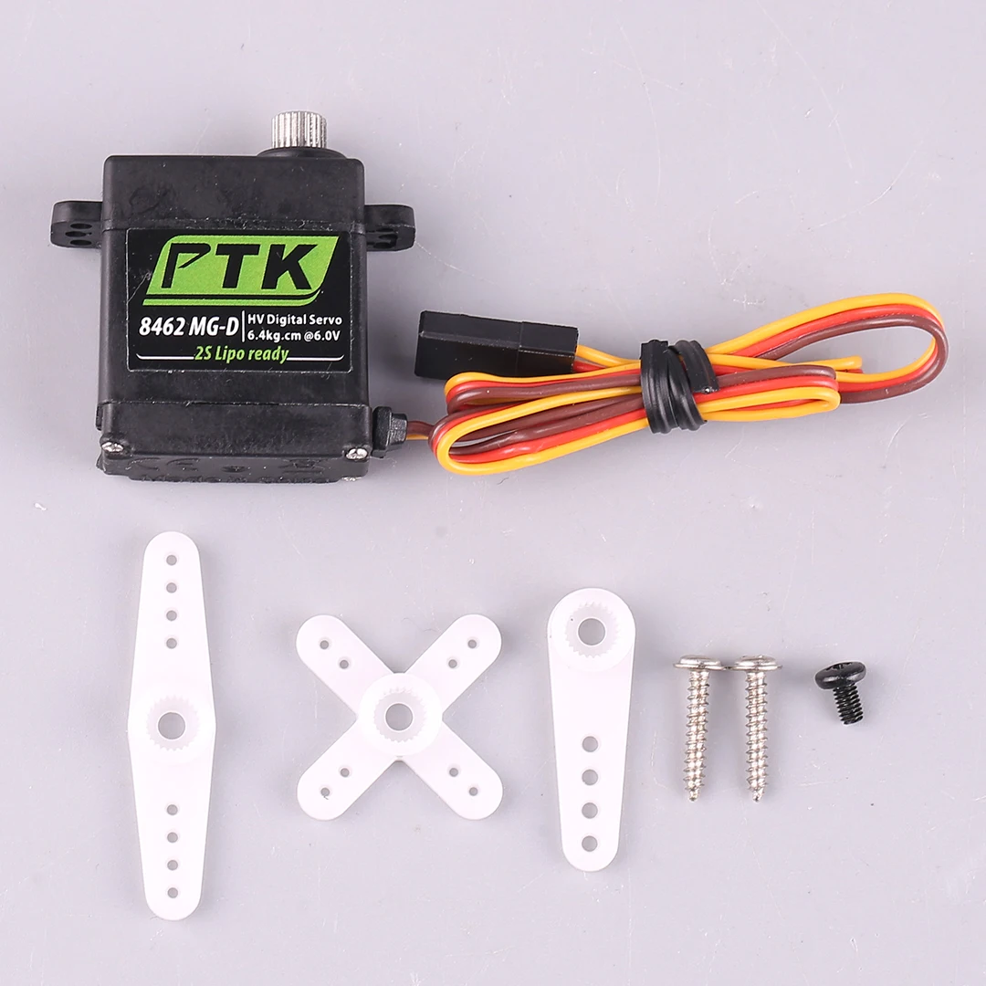 PTK 8462MG-D Metal Tooth Digital High-Voltage Servo 7.4V Glider Model Fixed Wing 17g Servo