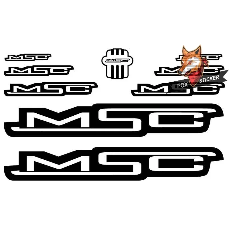 Bicycle frame stickers road bike mountain bike MTB Track bike TT bike cycle decal reflective stickers for MSC Sticker