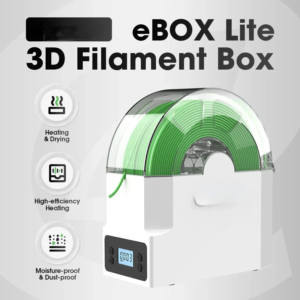 eBOX Lite 3D Filament Dryer Box Drying Filaments Storage Box Keeping Filament Dry Holder Free 3D Printer Printing Mate