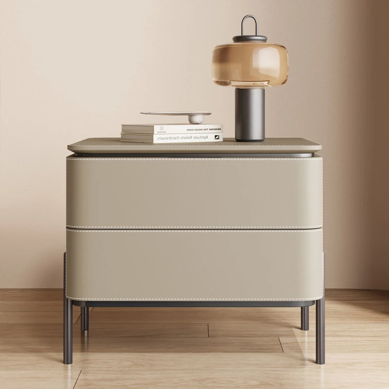 Vintage Display Nightstand Luxury Modern Nordic Aesthetic Storage Trendy Nightstand Table De Chevet Bedroom Furniture