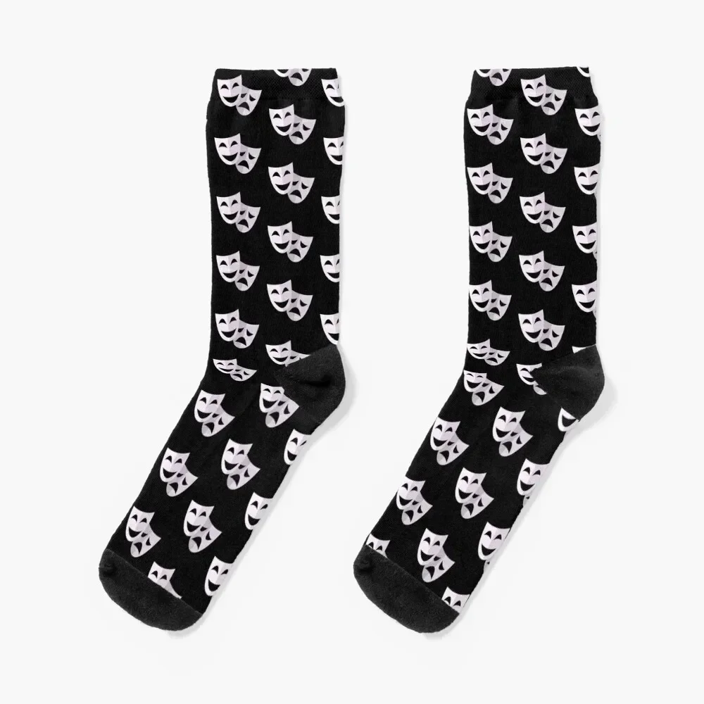 Classic Theater Masks - Light Socks men cotton high quality Children's Socks For Men Women's