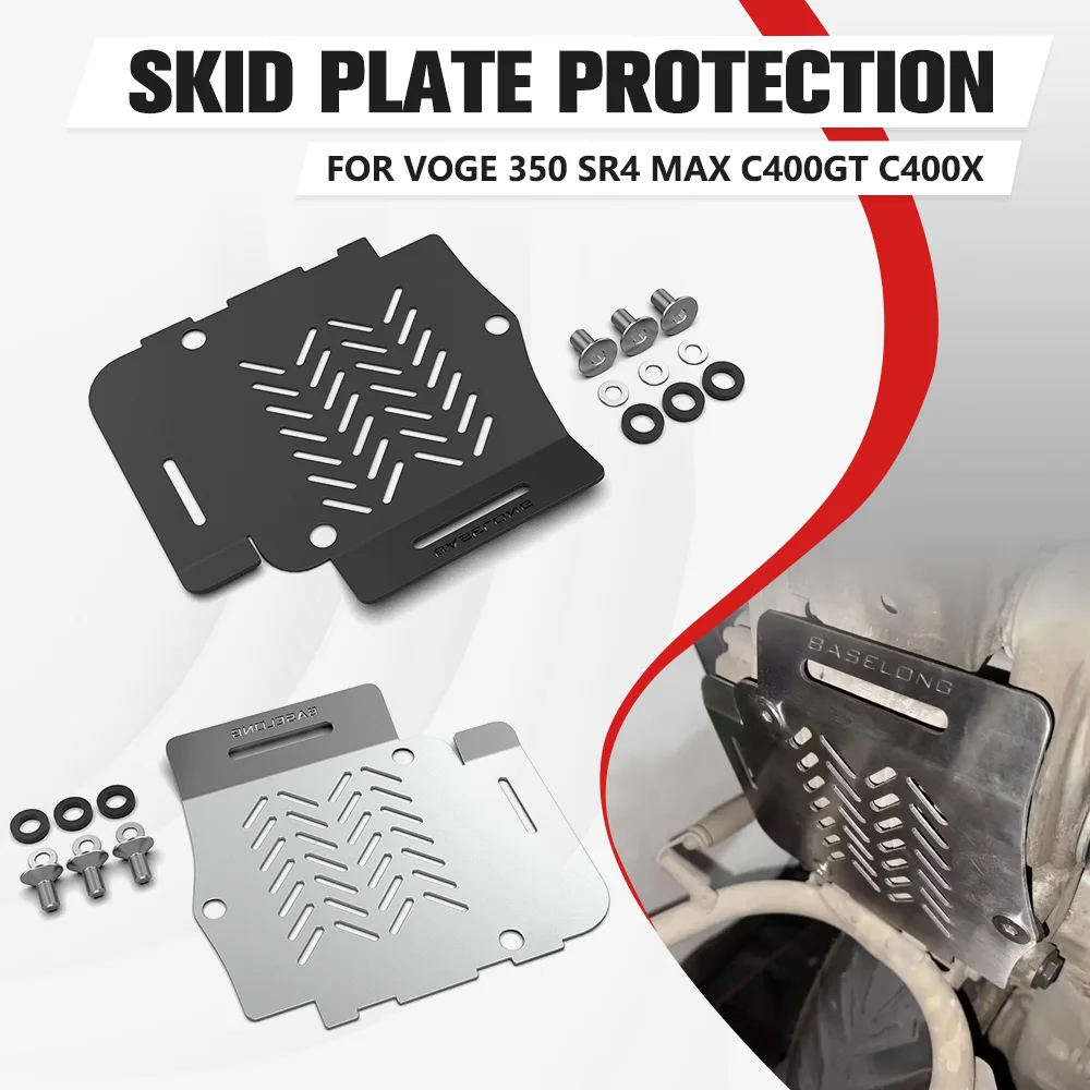 For Voge 350 SR4 MAX Engine Chassis Protection For BMW C400GT C400X 2018-2025 Front Skid Plate Low Engine Skidplate Guard Cover