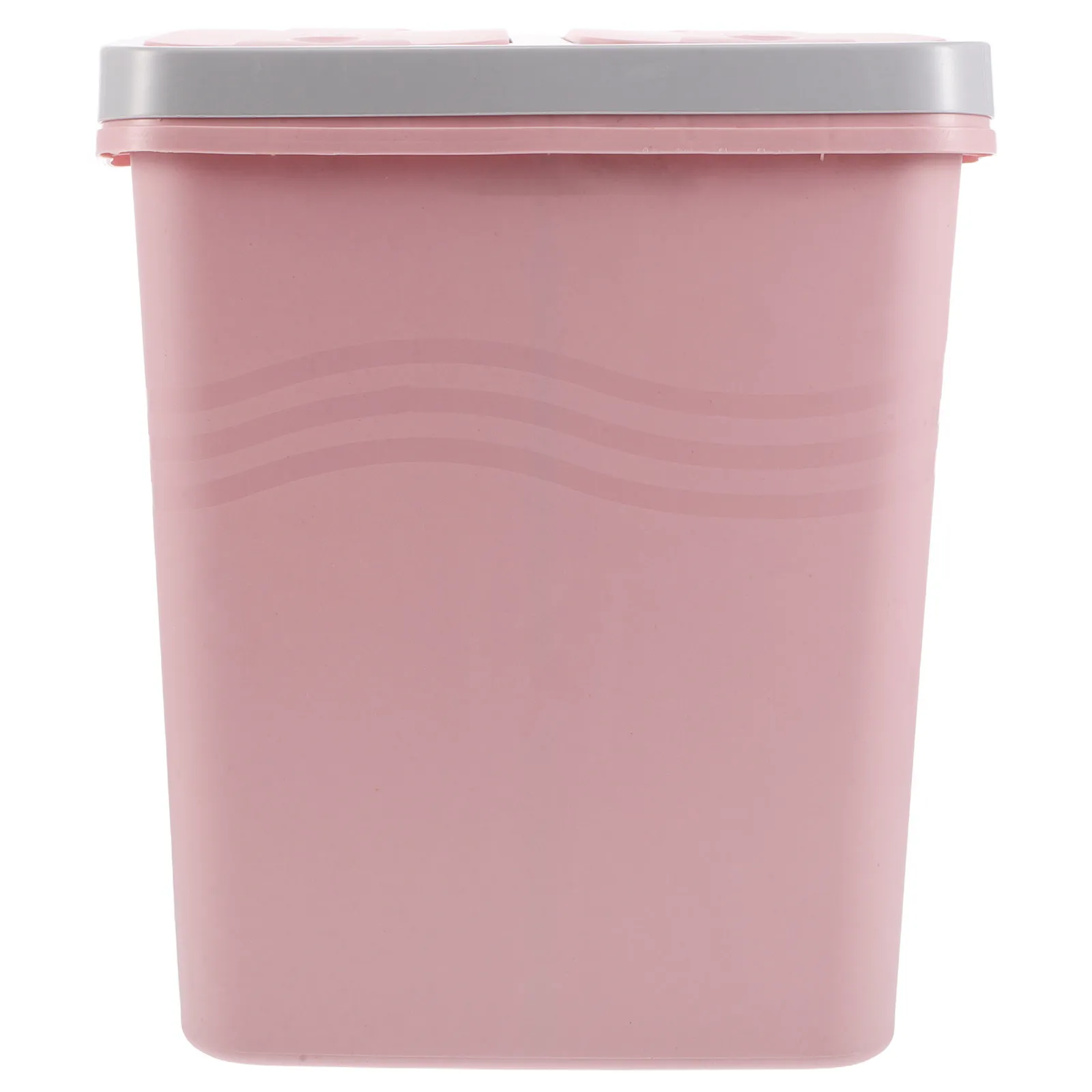 

Double Compartment Kitchen Trash Can Narrow Plastic Rubbish Bin with Lid Dual Garbage Food Waste Recycling Container for Office