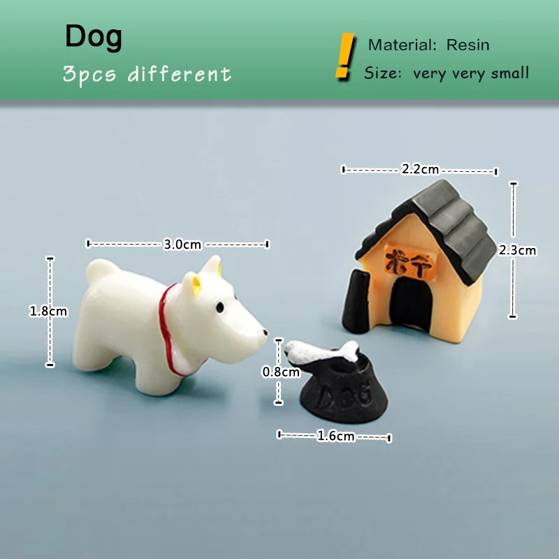 3 قطعة تمثال الفيل الثعلب البقرة خنزير الضفدع بطة القنفذ السلاحف الكلب القط ديكور صغير الجنية حديقة الحيوان تمثال مصغرة الراتنج الحرفية #3