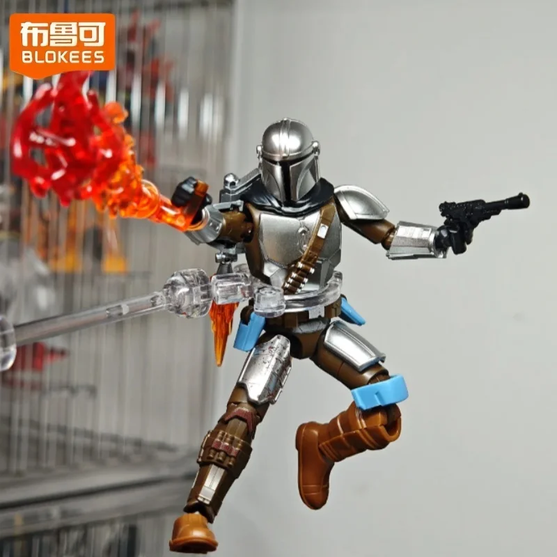 Genuine New Blokees Star Wars Blind Box Star Edition Version 01 Mandalorian Bounty Trip Action Figure Model Collection Gift Toy