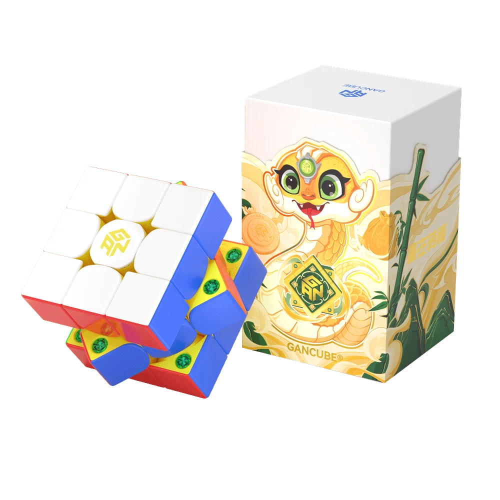 

LIMITED EDITION!!! [ECube] GAN356M E 3x3x3 Magnetic Snake Year Special Lunar Year Magic Cube 3x3 Speed GAN356M E Puzzle GES Toy