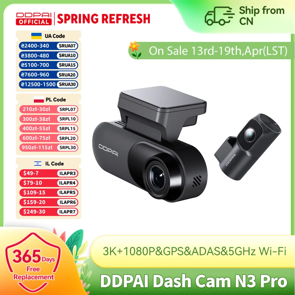Ddpai Dash Camera M…