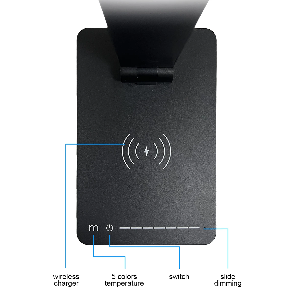 Wholesale Modern Design Bedroom Bedside Usb Touch Study Led 10w Table Lamp With Qi Wireless Charging