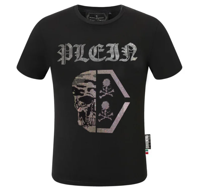 2025 Men designer  High Quality Outfits Diamond Men PLEIN ALI Homme Summer Slim Fit brand T-Shirts image 4
