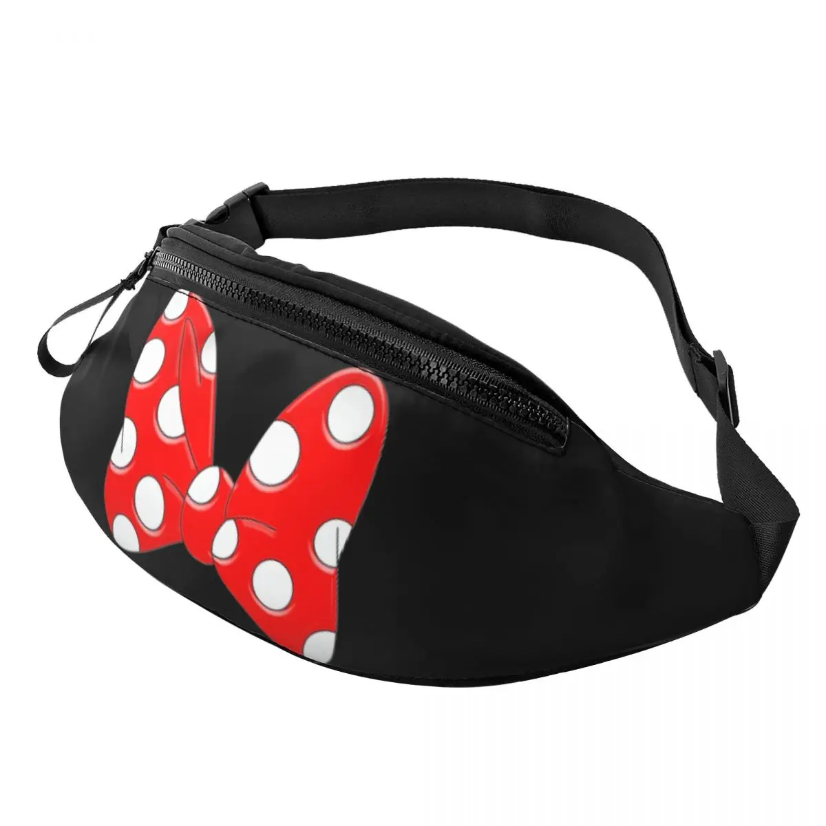 

Custom Mickey Mouse Anime Minnie Fanny Pack Men Women Crossbody Waist Bag for Traveling Phone Money Pouch