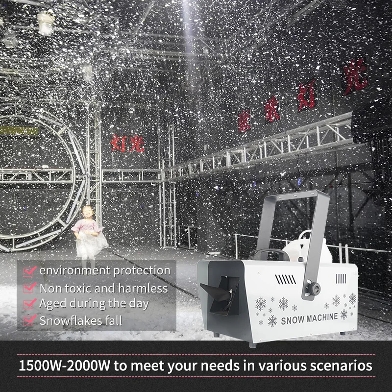 Snowflake Generator Machine, Snow Making Machine, DJ Snowmaking Effect para Palco, Festa de casamento