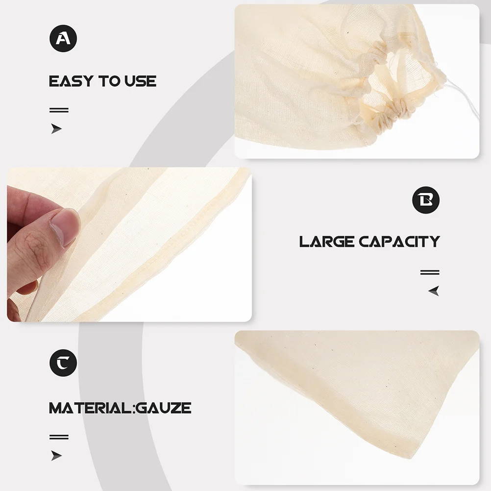 

20Pcs Drawstring Soup Socks Reusable Cooking Straining Bags Multipurpose Tea Spice Filter Bags for Loose Leaf Tea Broth Medicine