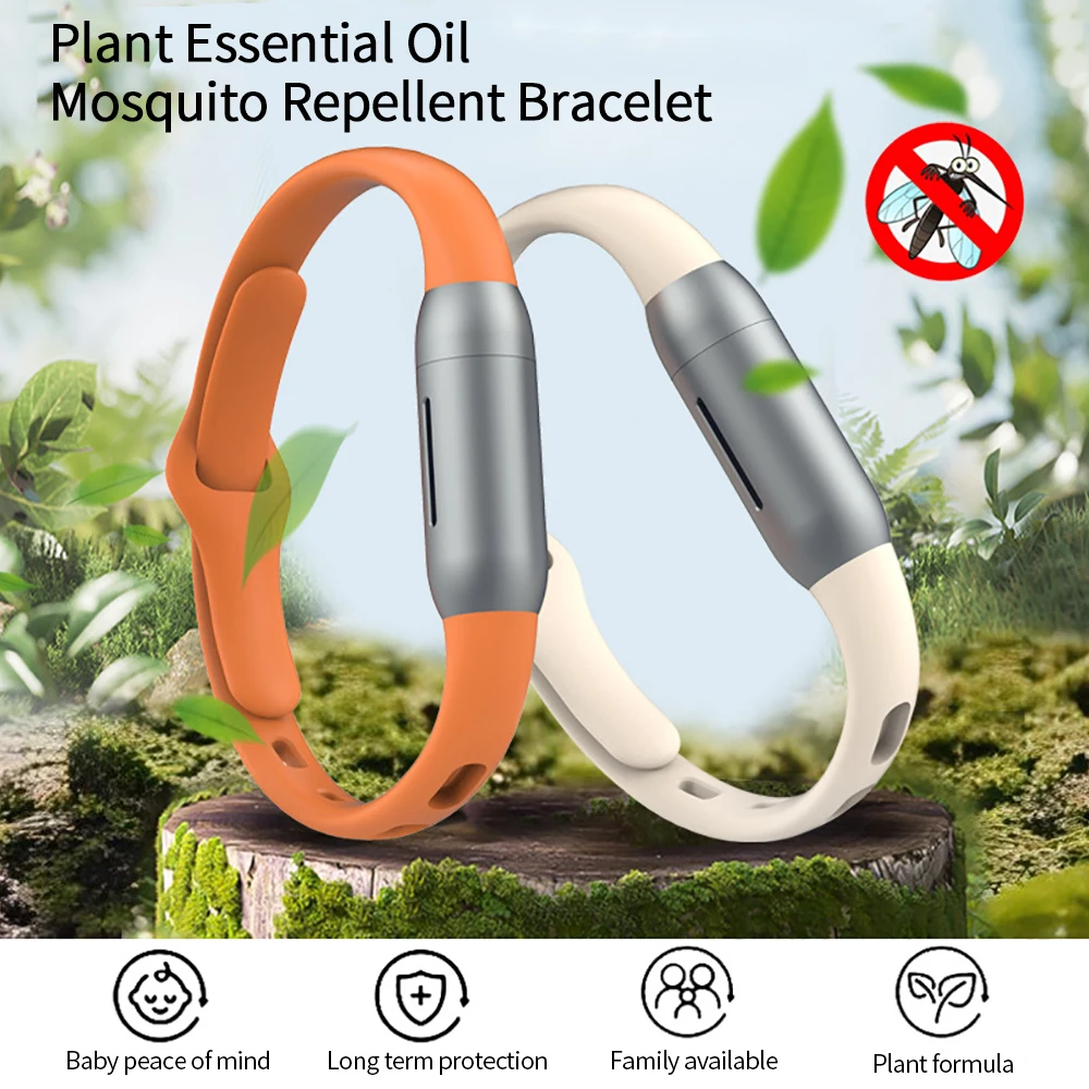 Pulsera repelente de mosquitos de aceite esencial para niños, antimosquitos, antimordeduras, reloj de pulsera para interiores y exteriores