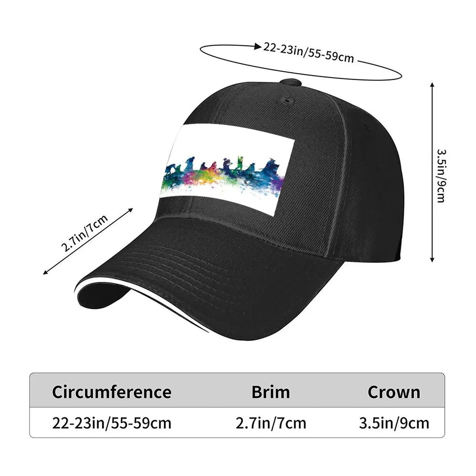 colorful journey Baseball Cap Trucker Hat Hat Beach Rave Sunhat Men's Baseball Women's