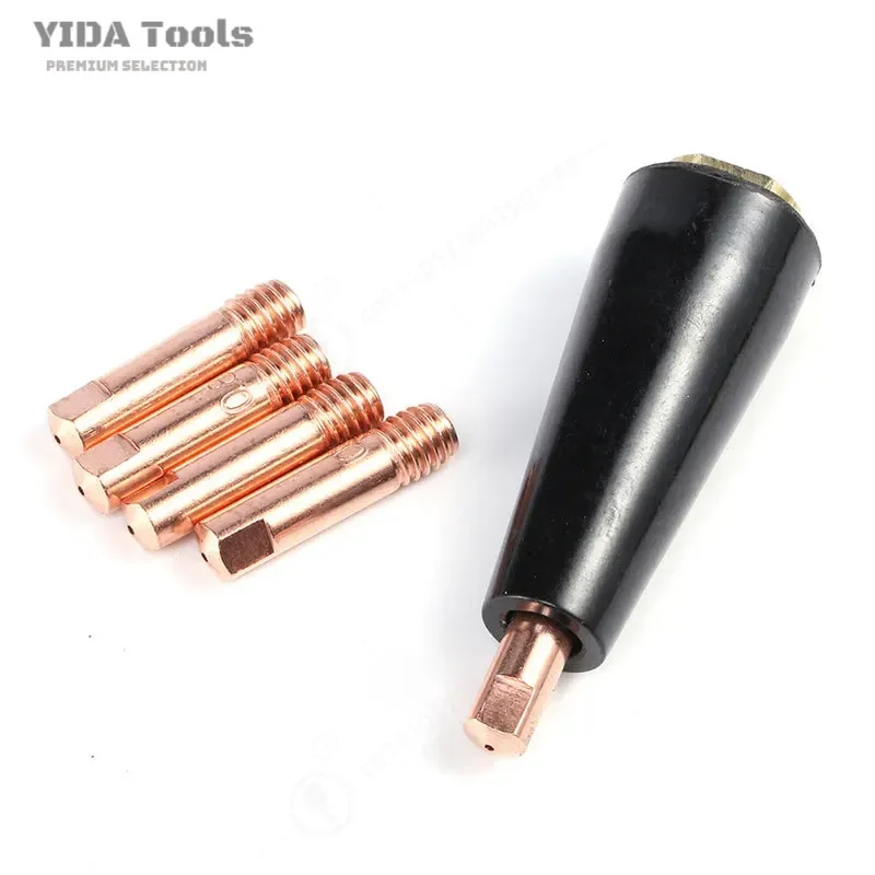 24PCS Gas Shielded Welding Gun Accessories Protective Cover KP1939-1 Welding Connecting Rod 14AK Conductive Nozzle for MIG