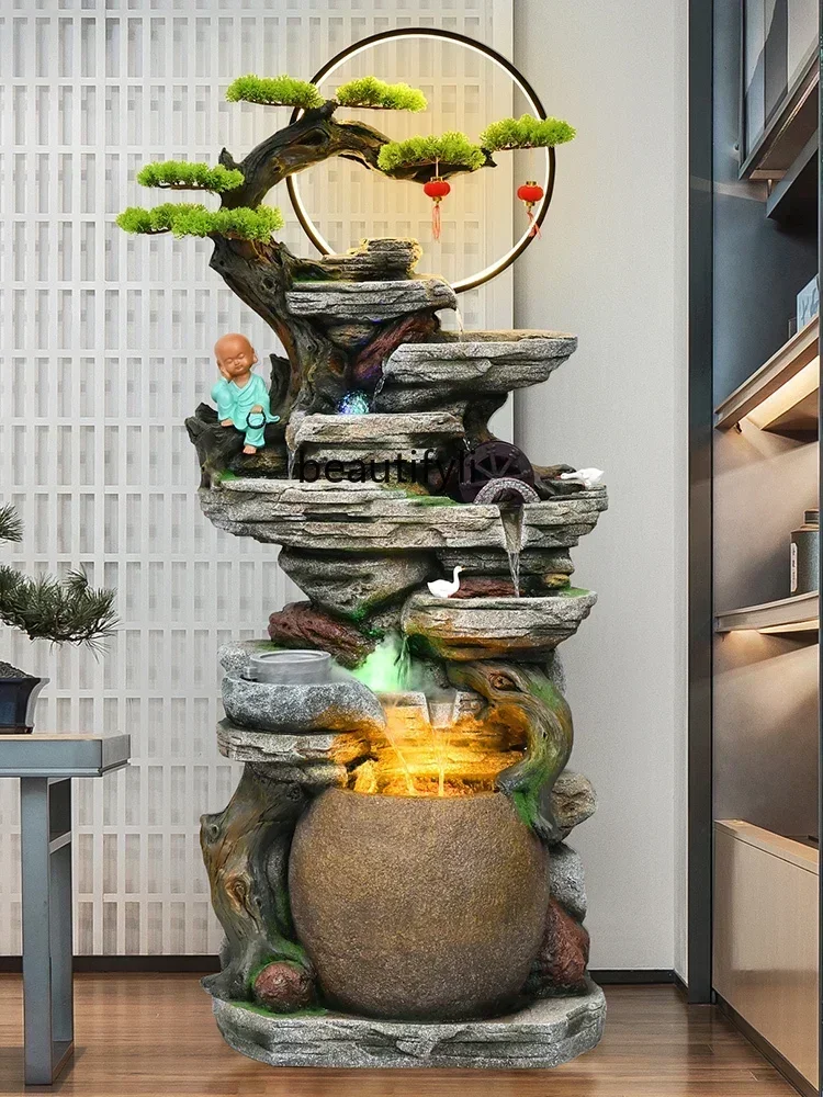 TTT Large Water Fountain Indoor Decoration Living Room Balcony Landscape Entrance Office Decorations