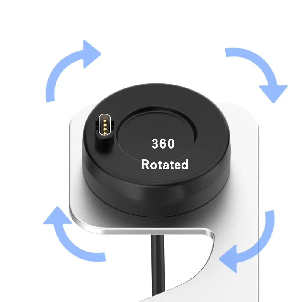 قاعدة شحن معدنية لغارمين فينيكس ، كابل شحن ، سلك حامل ، غريزة 2 ، Vivoactive 3 ، 4 ، 4S ، Venu 2 ، 2S ، 7 ، 7X ، 7X ، 5 ، 5X Plus ، 6 ، 6X ، 6s