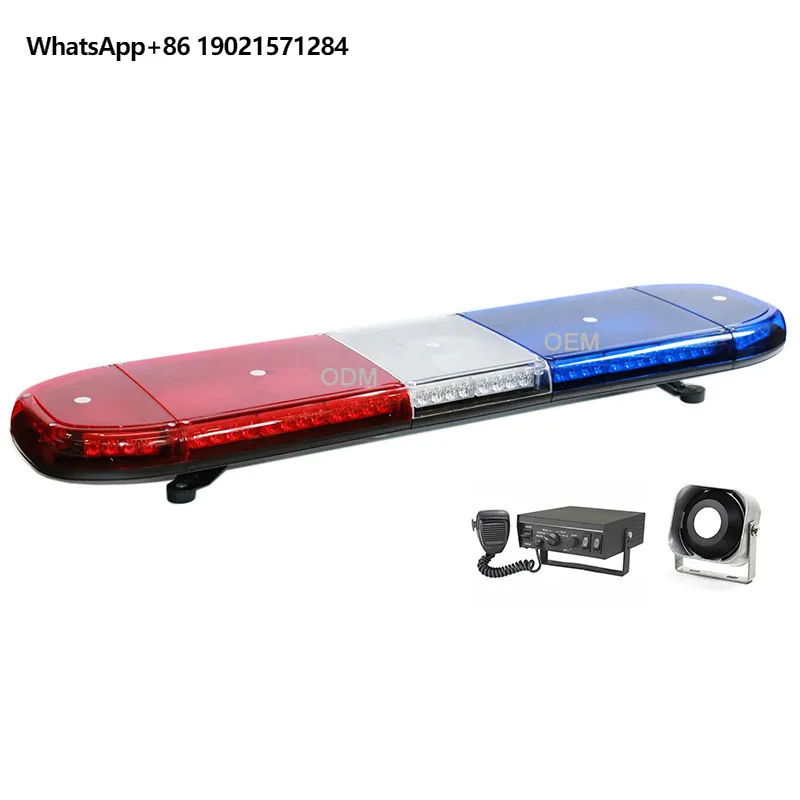 Tuck Car Vehicle Roof Amber Blue Red Transparent Dome Warning Flashing LED Emergency Light bar