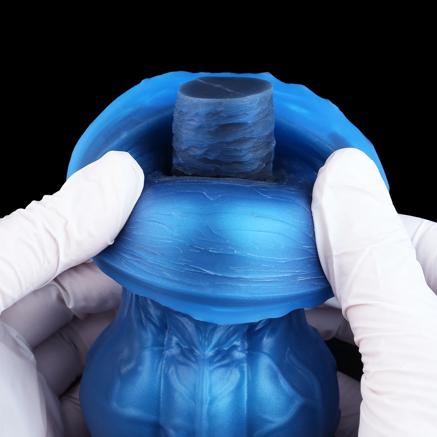 YOCY 2025 جديد الخيال الكلب الذئب دسار عقدة ضخمة طبقة مزدوجة السائل سيليكون المكونات الشرج المهبل الشرج الاستمناء للنساء الرجال