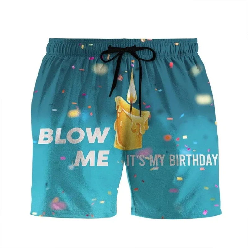 

Funny Pattern Bean Beach Shorts Men 3D Printing for Men Board Shorts Swimsuit Bermuda Swim Trunks Kids Cool Ice Shorts Pants