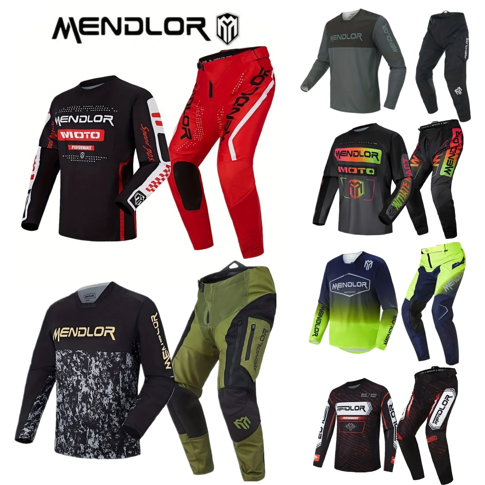 

2025MENDLOR Off-Road Sports Suit Outdoor Cycling Suit Top Off Road MX Jersey Set Moto Suit Motorcycle Jersey And Pant