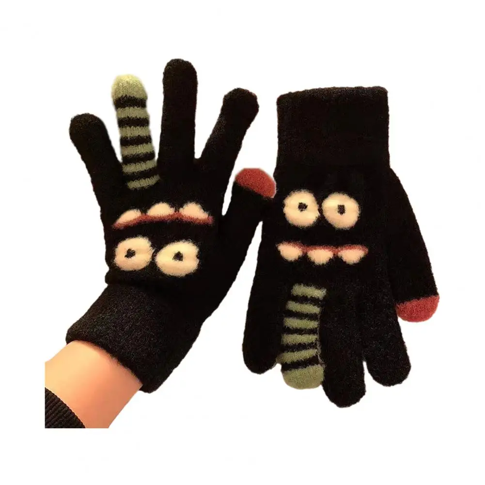 Cute Big Mouth Kids Knitted Gloves Cartoon Animal Childlike Fun Paly Outdoor Winter School Girls Boys Gift Children Gloves