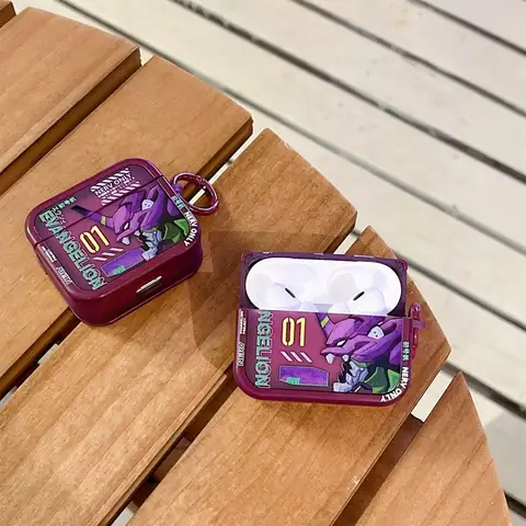 Neon Genesis Evangelion Asuka hörlursfodral söt skönhet lämplig för AirPods 1 2 3 4Pro tecknat fodral högtid pojkar födelsedagspresenter 8 best sales Hörlurar Evangelion - №7