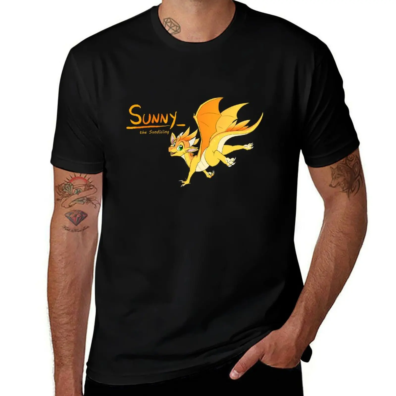 

Sunny the SandWing - Wings of Fire T-Shirt graphic t shirts for man man t shirts graphic cotton tshirt 100% T-shirt