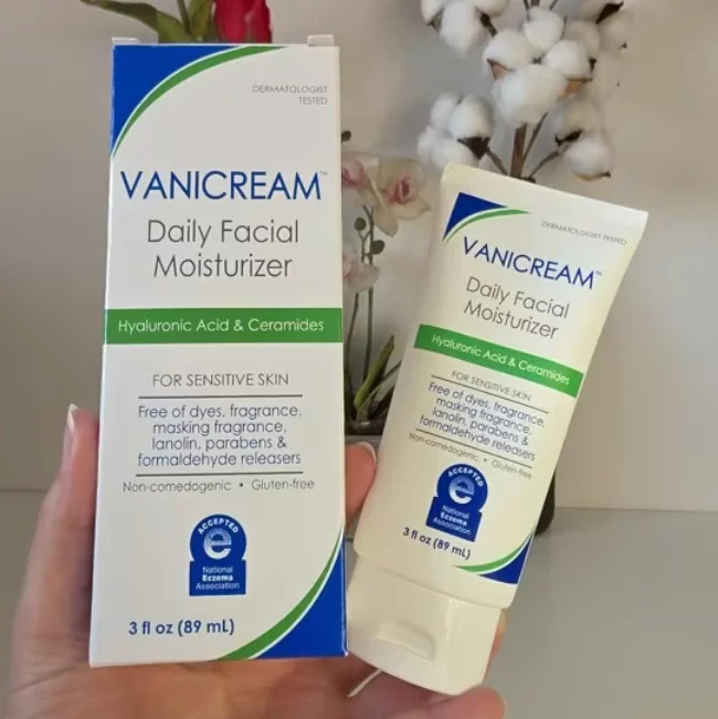 89ml Brand Hyaluronic Acid Ceramides Cream For Sensitive Skin VANICREAM Daily Facial Moisturizer Non-Greasy Renew Skin Cream