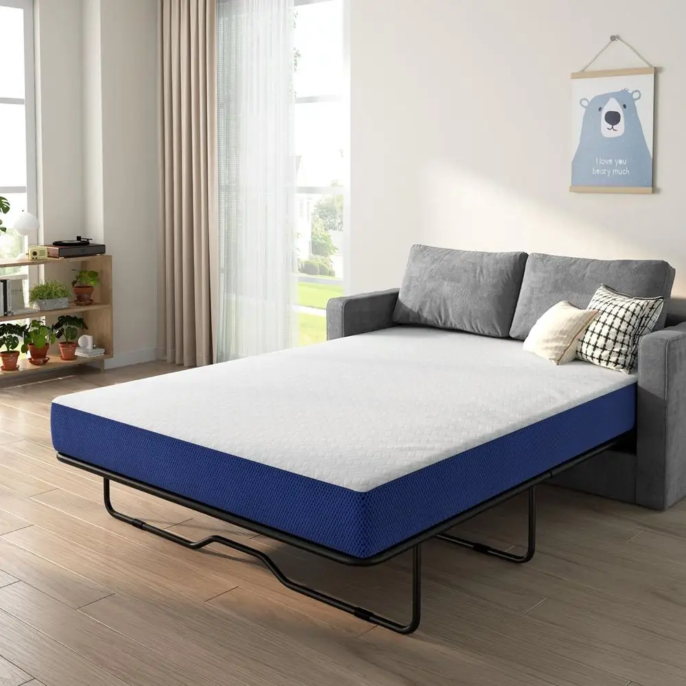 

ull Soa Mattror Couch,4 inch Replace Pull Out Soa Bed Mattr,Certi-US Certiied,Ultra Sot Removable Cover, Non-Slip Bottom, Suppor