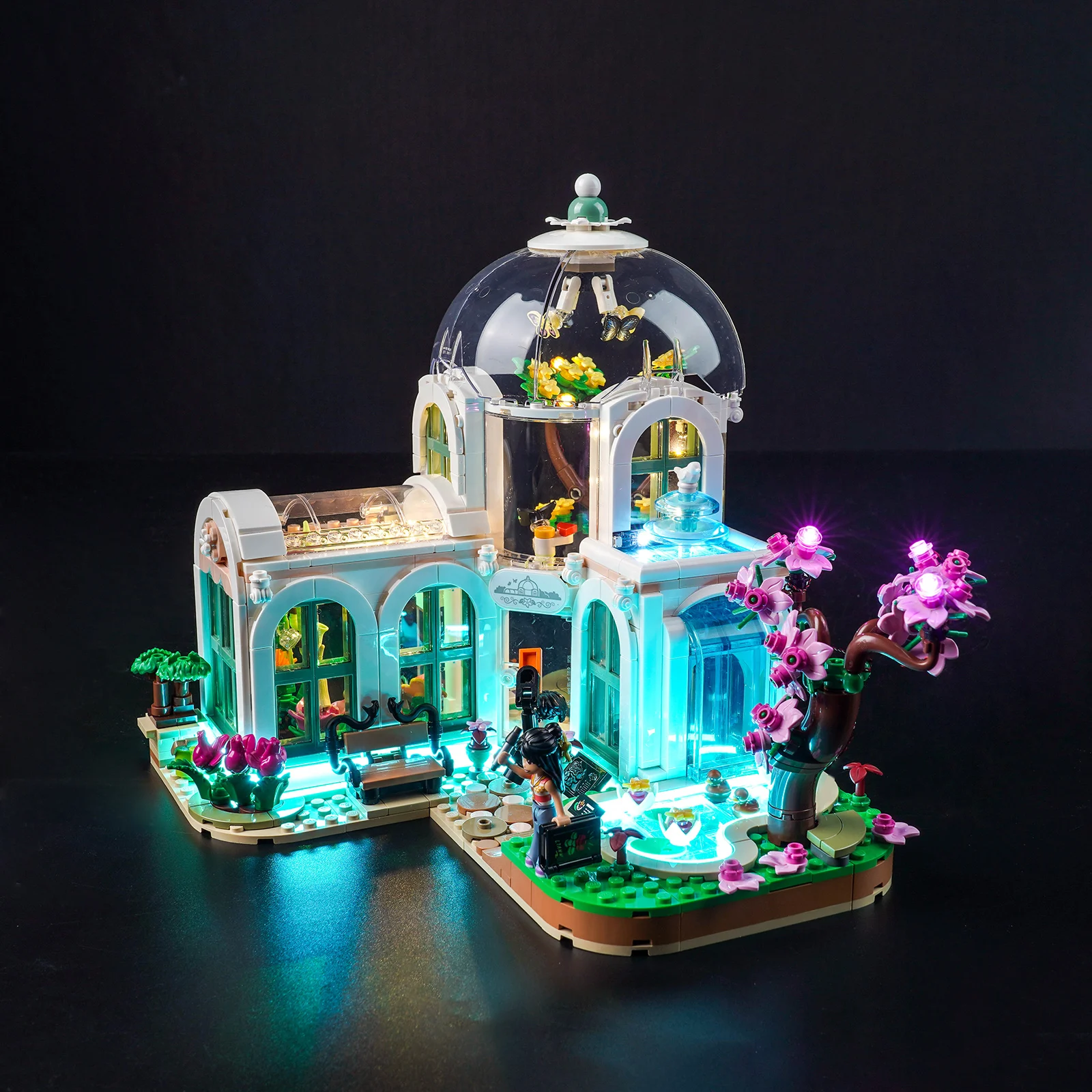 Vonado LED Lighting For Diy 41757 Botanical Garden Building Blocks With Battery Case (Model Not Included)