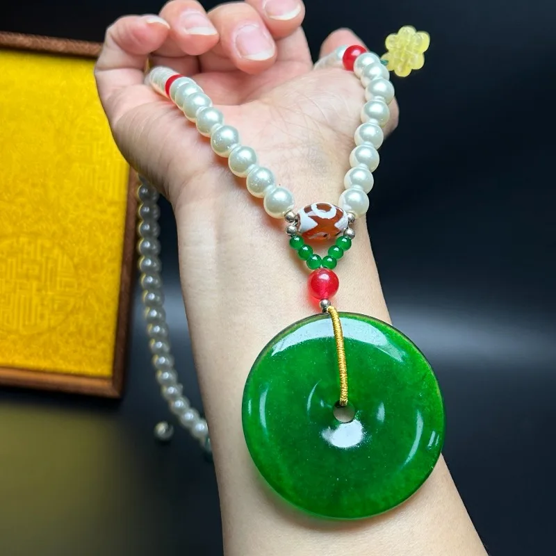 

Подвеска с пряжкой из натурального хлопка, новое антикварное мужское и женское простое ожерелье с подвеской