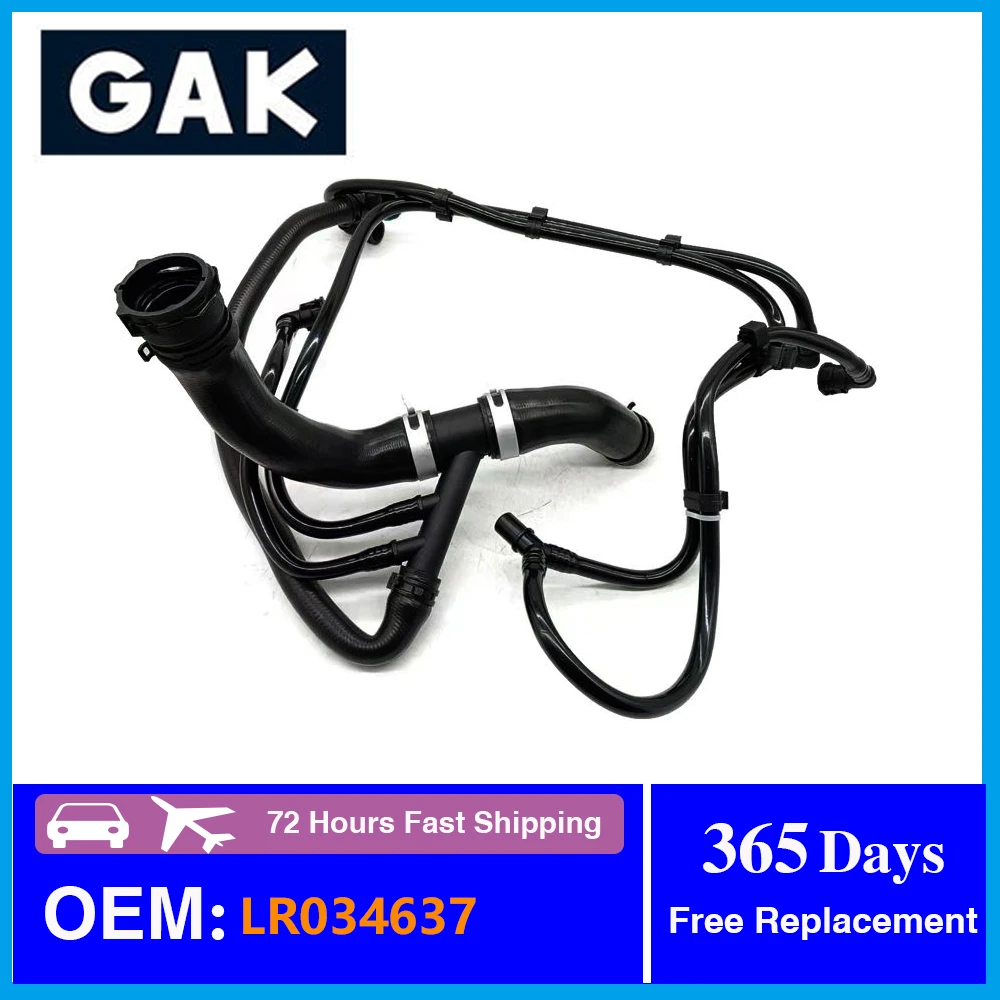 

GAK Brand LR034637 Car Engine Coolant Radiator Hose for Land Rover Discovery 2017-2020 Range Rover 2013-2019