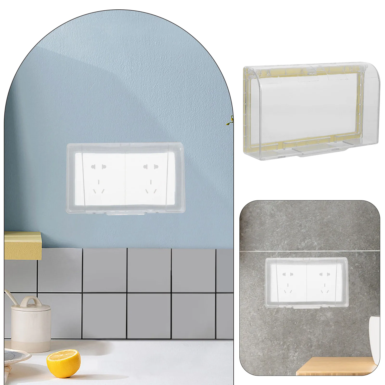 

86 Type Waterproof Socket Box Outdoor Electric Cover White Paste Installation Weatherproof Boxes Outlet Splitter Plug Covers