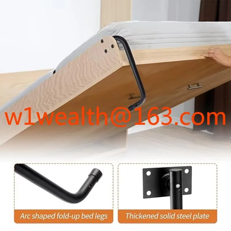 Available Cabinet Vertical Steel Composite Spring Wall Large Frame Mechanism with Shelving DIY Murphy Bed Hardware Kit
