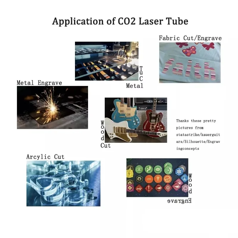 LASERPWR 20W 40W 60W CO2 หลอดเลเซอร์สําหรับอุปกรณ์ความงามใบหน้า HLC20W HLC40W HLC60W อายุการใช้งานยาวนาน