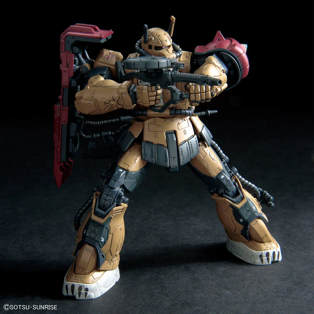 [متوفر] بانداي جاندام HG 1/144 MS-06F زاكو II F نوع سولاري (RFV) تجميع لطيف أنيمي عمل الشكل حلية أطقم منمذجة اللعب