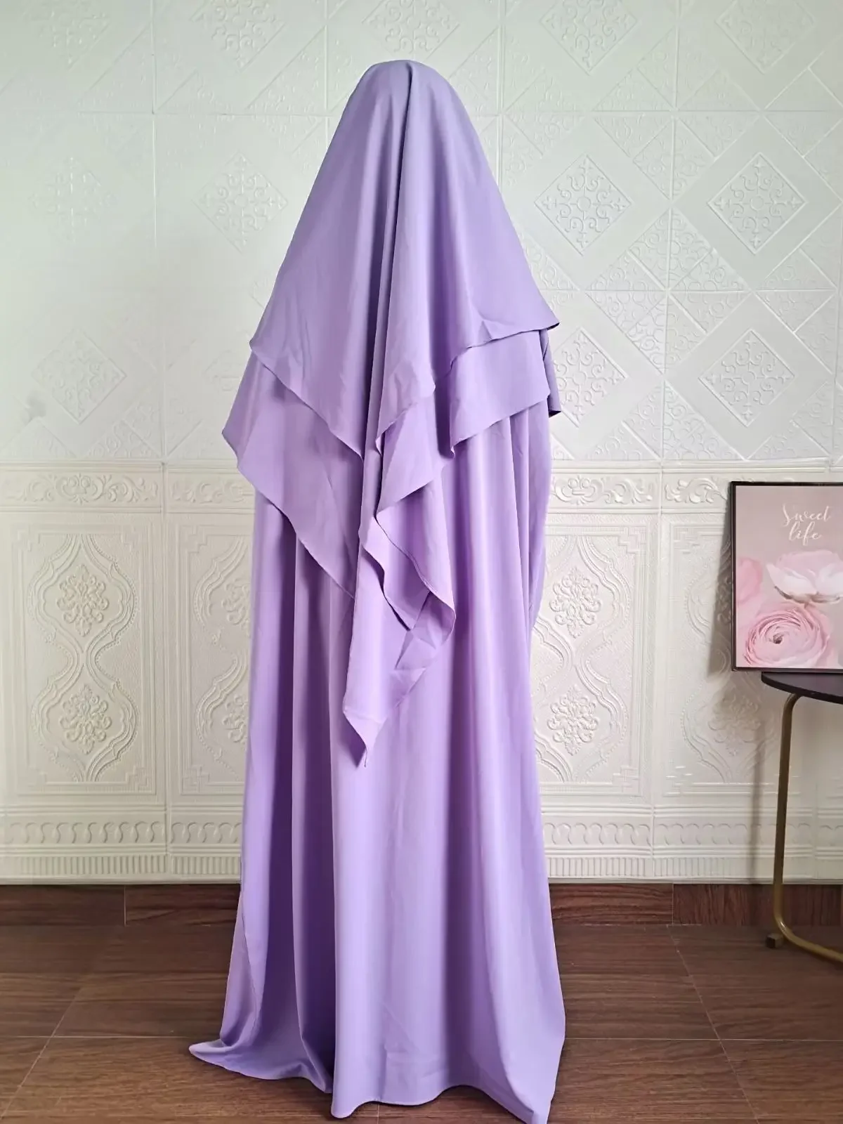 Ensemble 2 pièces Abaya et tiens imar pour femmes, Jilbab, Ramadan, Longue robe Hijab, Vêtements de prière musulmane, Jilbabs pour femmes, Turquie,