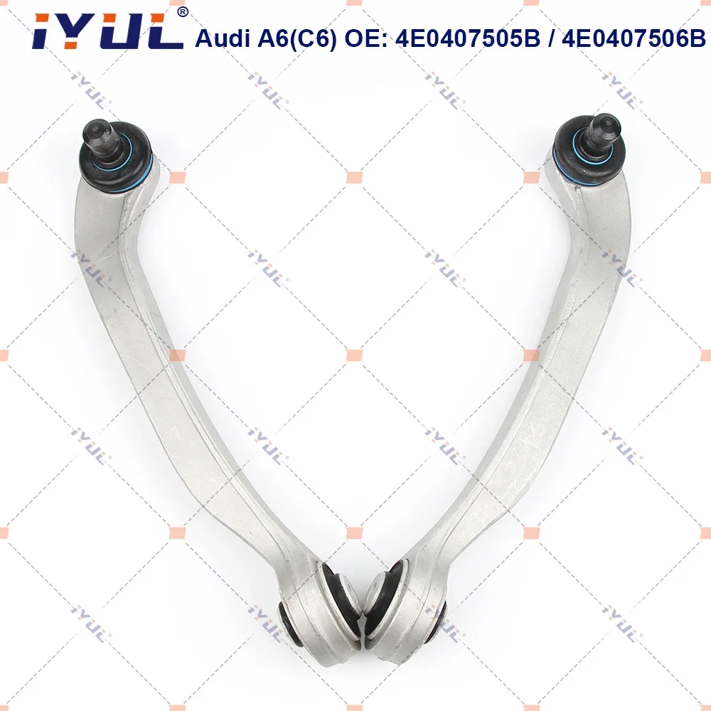 IYUL A Pair Front Upper Suspension Control Arm Straight For Audi A6 4F2 4FH 4F5 A6L C6 4E0407505B 4E0407506B