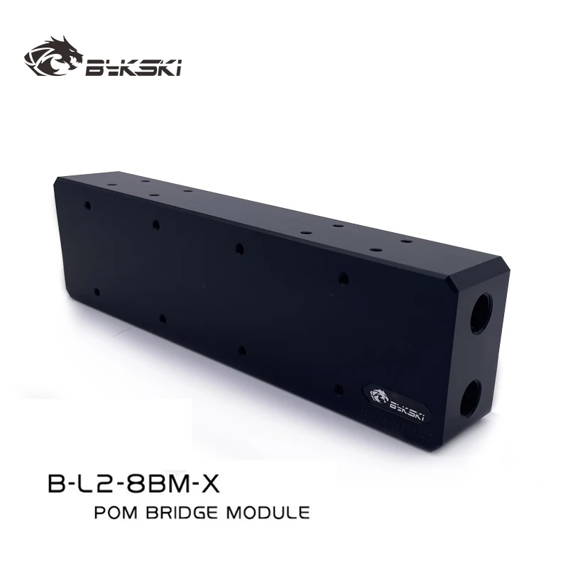

Терминальный блок BYKSKI B-L2-8BM-X для видеокарты, модуль-адаптер для водяного охлаждения / POM-коннекторы