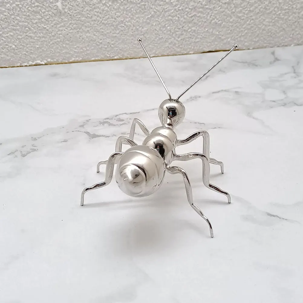 

Sturdy Metal Ant Statue Vintage Style Home Decor Desktop Ornament Study Room Office Dorm Living Room Shelf Table