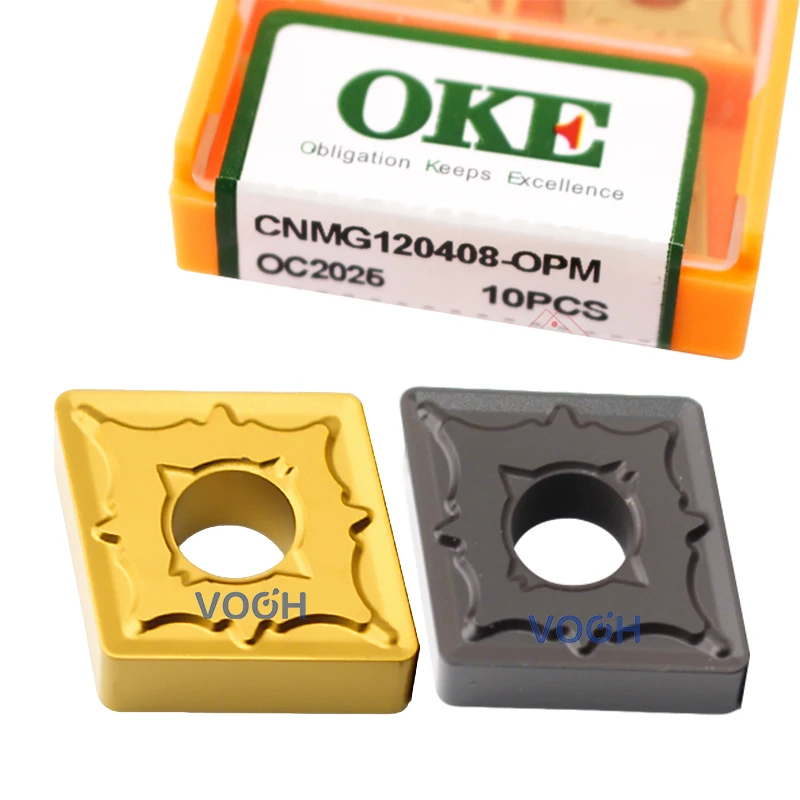 

100% OKE Original CNMG120404 120408 120412 OPM OPR OPF OC2125 OC2325S OC2025 CNC Carbide Lathe Tool Bits CNMG Turning inserts