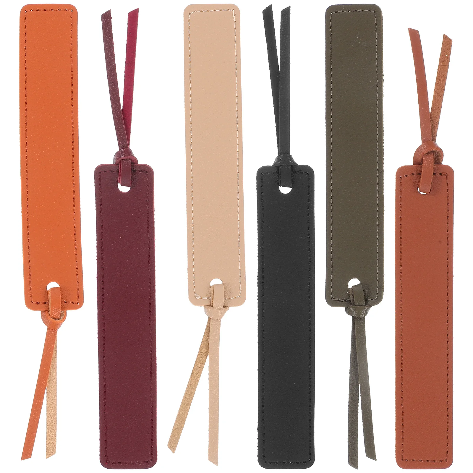 6 قطع من علامات الصفحة اليدوية الكلاسيكية المخيطة من البولي يوريثان لقراءة مكتب السفر واستخدام ملحقات دودة الكتب فكرة هدية #6