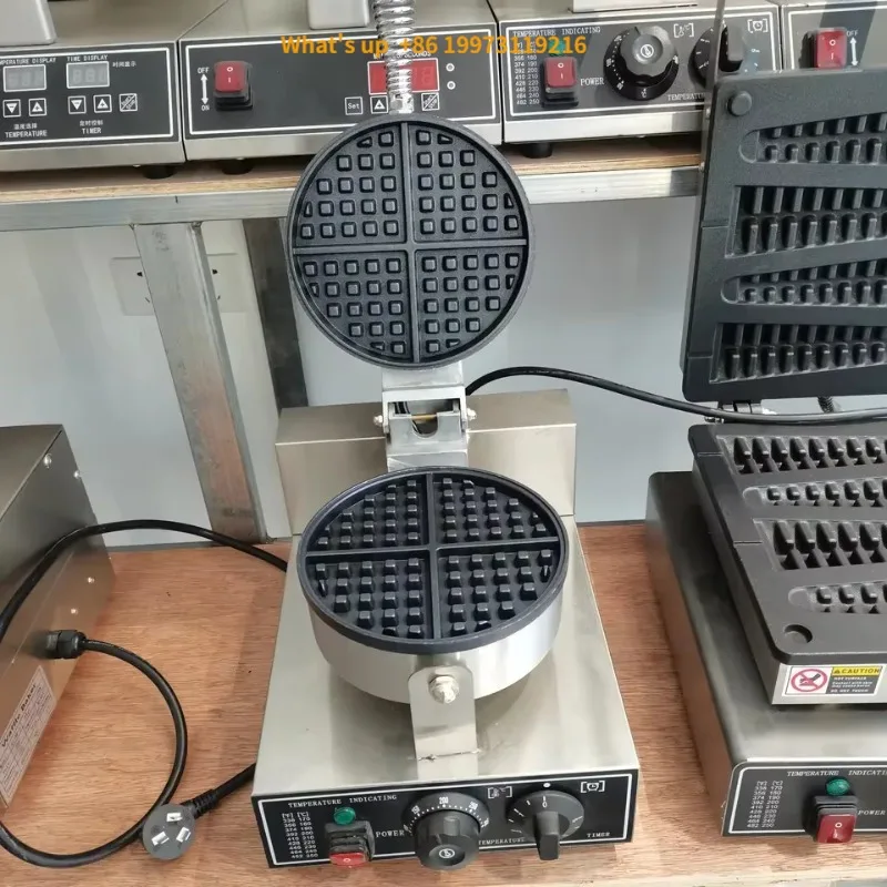 2026 Commercial Electric Waffle Maker With Double Plate Two Snake Equipment Steel Baker for Home Use Food Shop Hotels Baking Sna
