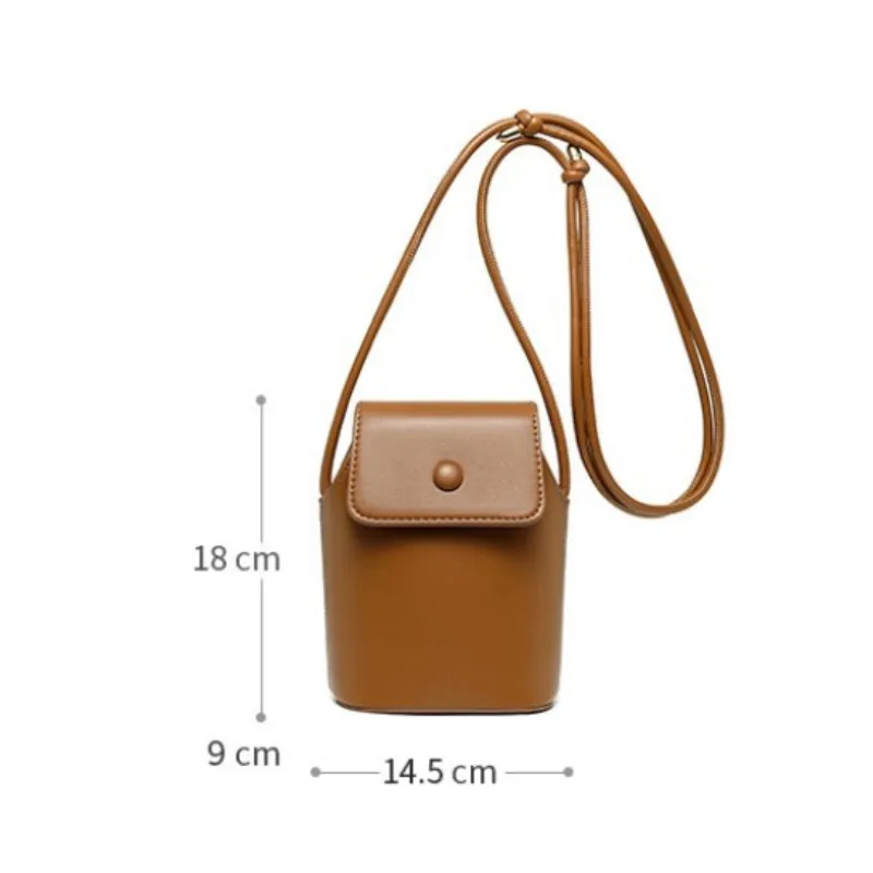 AIGO damska Retro sztuczna skóra mały rozmiar torba Crossbody designerska torba na telefon komórkowy Mini torby na ramię dla kobiet portfel