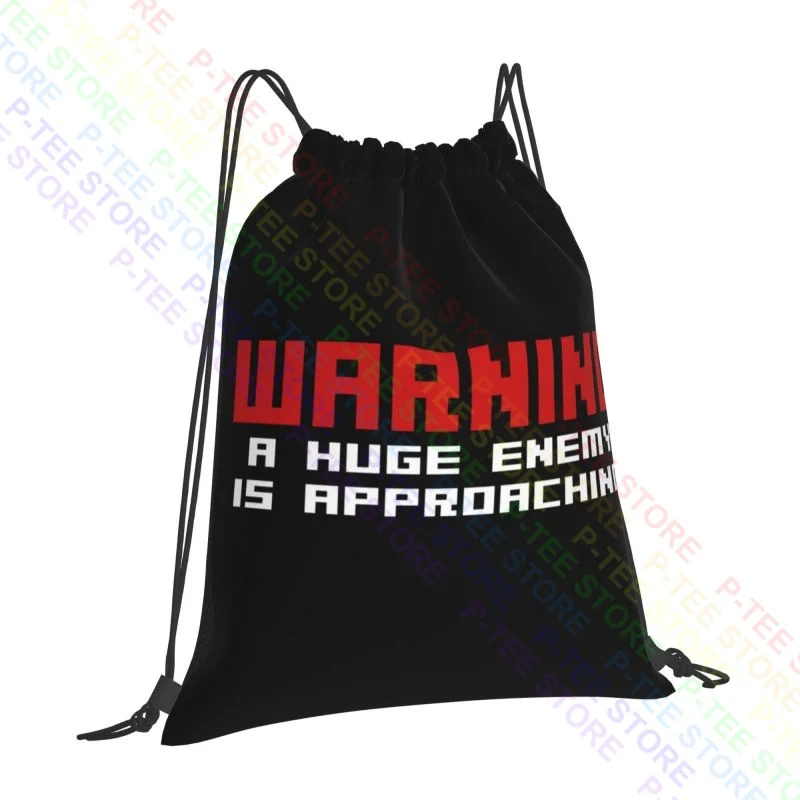 Ikaruga Darius Donpachi Rtype-A Huge Enemy Is Approaching Shmup Drawstring Bags Gym Bag Backpack Schoolbag