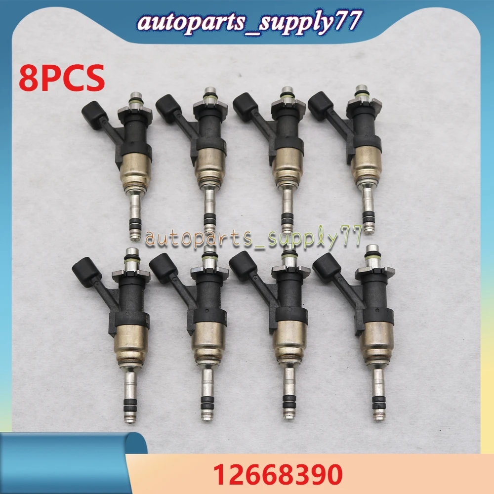 8PCS Fuel Injector 12668390 For 2015-2018 GMC Yukon XL Chevrolet Tahoe Suburban 2014-2018 Chevrolet Cheyenne Silverado 1500 2500