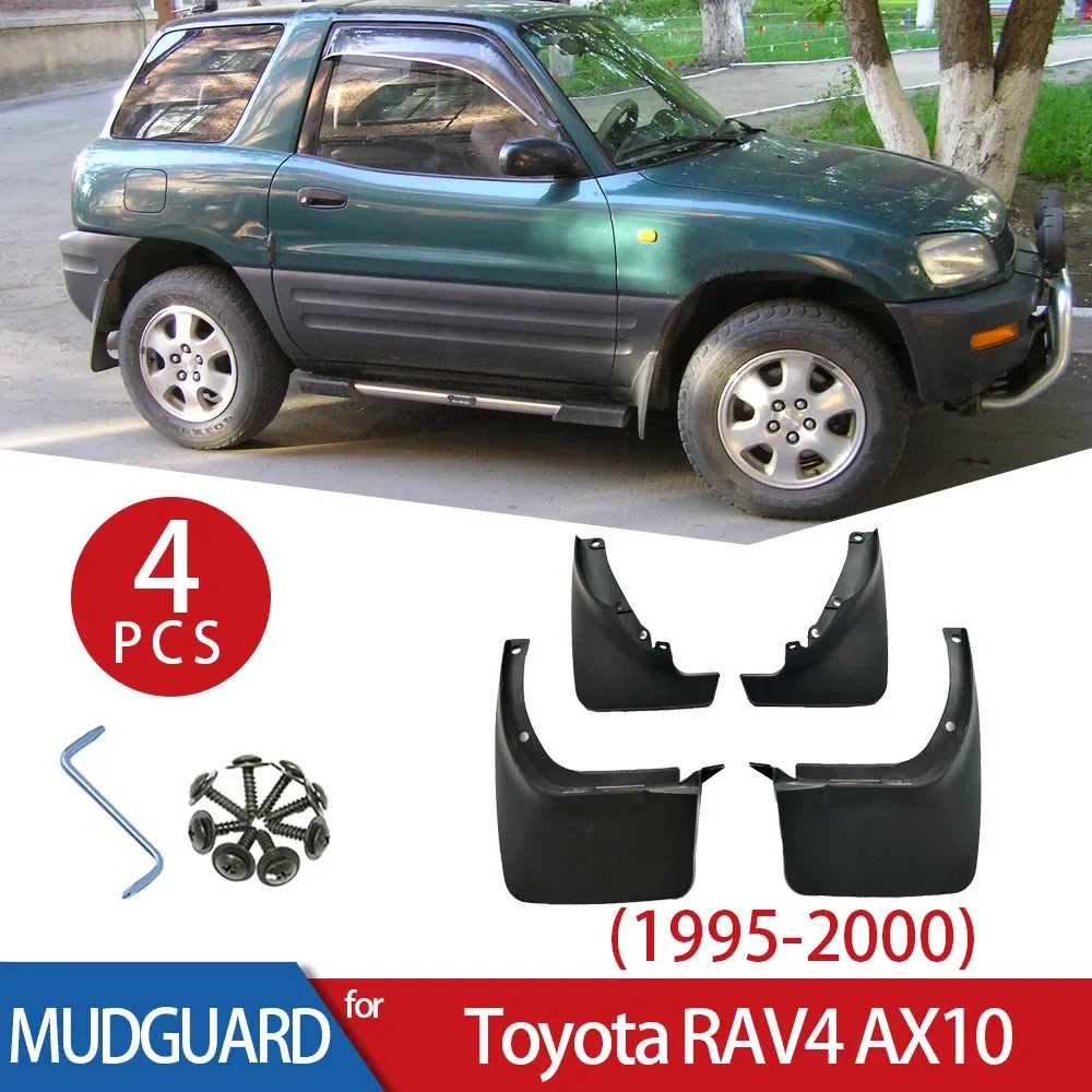 4pcs Auto Front Rear Mudguards Wheel Protector Splash Guards Fender For Toyota RAV4 XA10 1995 1996 1997 1998 1999 2000 MudFlaps